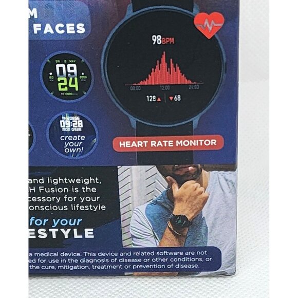 iTech Fusion 2 Smartwatch: Durable & Lightweight | Salmon Band | Android & iOS - Picture 11 of 16